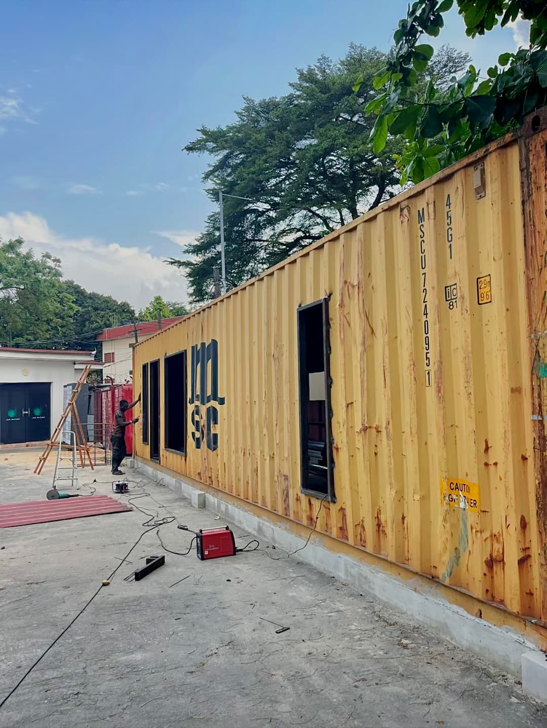 Découpage du conteneur